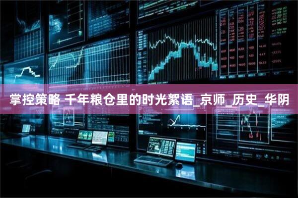 掌控策略 千年粮仓里的时光絮语_京师_历史_华阴