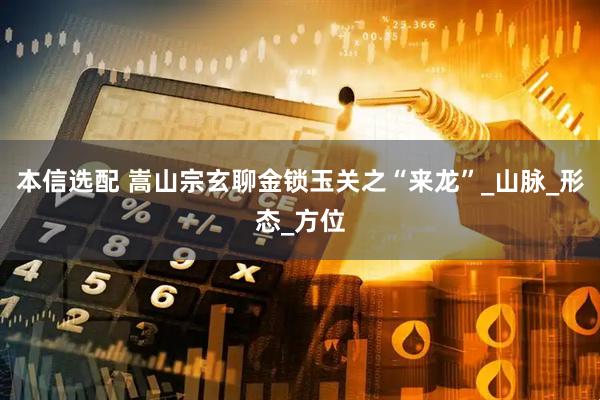 本信选配 嵩山宗玄聊金锁玉关之“来龙”_山脉_形态_方位