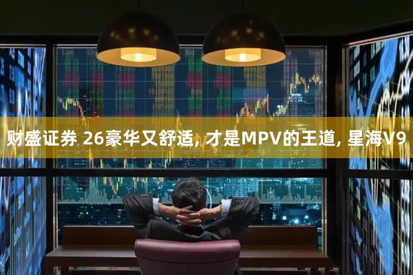 财盛证券 26豪华又舒适, 才是MPV的王道, 星海V9