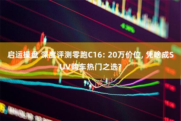 启运操盘 深度评测零跑C16: 20万价位, 凭啥成SUV购车热门之选?